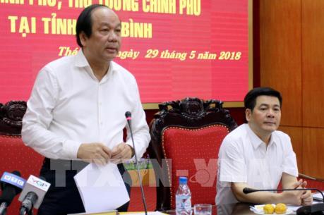 Kiểm tra việc thực hiện nhiệm vụ, kết luận, chỉ đạo của Chính phủ tại Thái Bình