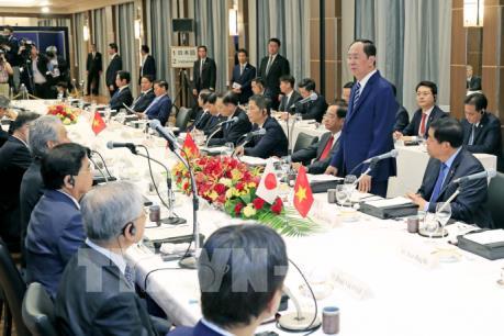 Chủ tịch nước Trần Đại Quang gặp gỡ, đối thoại với các tập đoàn kinh tế lớn của Nhật Bản