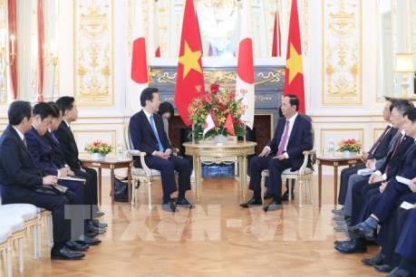 Chủ tịch nước Trần Đại Quang tiếp Chủ tịch Đảng Công Minh của Nhật Bản
