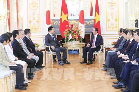 Chủ tịch nước Trần Đại Quang tiếp Chủ tịch Đảng Cộng sản Nhật Bản