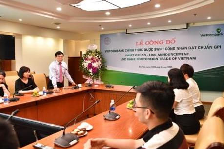 Vietcombank đạt chuẩn đổi mới thanh toán toàn cầu