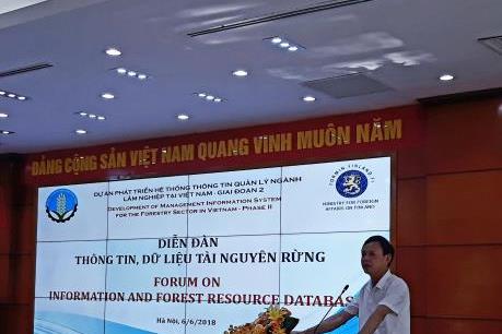 Hoàn thiện hệ thống cơ sở dữ liệu tài nguyên rừng