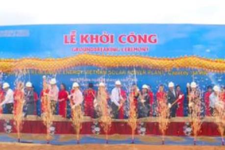 Ninh Thuận khởi công xây dựng nhà máy điện mặt trời quy mô lớn nhất Việt Nam