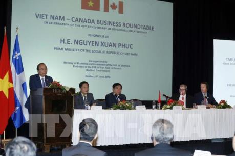 Thủ tướng Nguyễn Xuân Phúc dự Tọa đàm doanh nghiệp Việt Nam - Canada