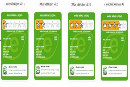 Từ 1/7 sẽ dán nhãn năng lượng theo thông số hiệu suất năng lượng mới