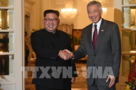 Hội nghị thượng đỉnh Mỹ - Triều Tiên: Nhà lãnh đạo Triều Tiên gặp Thủ tướng Singapore