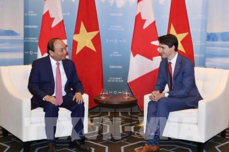 Thủ tướng Nguyễn Xuân Phúc hội đàm với Thủ tướng Canada Justin Trudeau