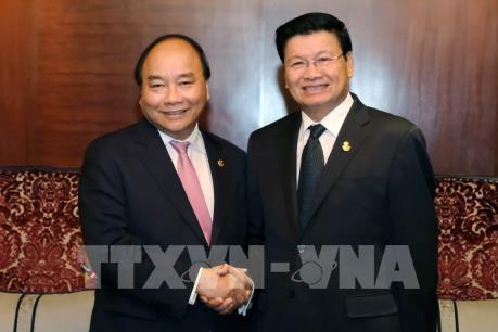 Thủ tướng Chính phủ Nguyễn Xuân Phúc hội đàm với Thủ tướng Lào Thongloun Sisoulith