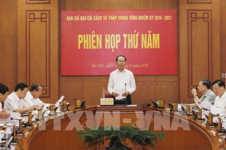 Chủ tịch nước Trần Đại Quang chủ trì họp Ban Chỉ đạo Cải cách tư pháp Trung ương