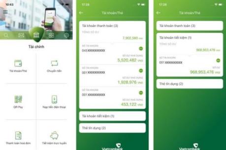 Vietcombank ra mắt loạt tính năng mới trên ứng dụng Mobile Banking