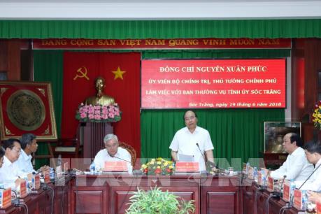 Thủ tướng Nguyễn Xuân Phúc làm việc với tỉnh Sóc Trăng