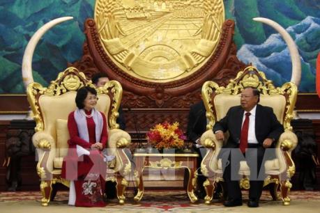 Tiếp tục các hoạt động của Phó Chủ tịch nước Đặng Thị Ngọc Thịnh tại Lào