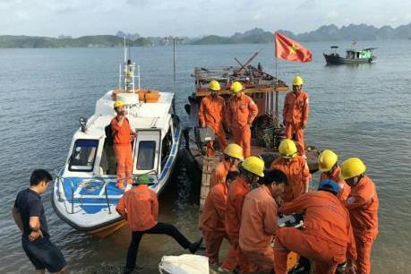 Khắc phục sự cố cáp điện tại đảo Cô Tô, Vân Đồn