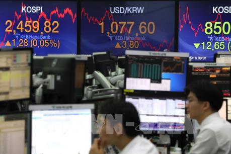 Thị trường chứng khoán châu Á đều giảm điểm