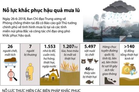 Nỗ lực khắc phục hậu quả mưa lũ