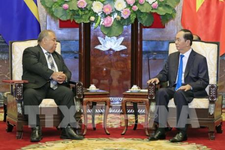 Chủ tịch nước Trần Đại Quang tiếp Tổng thống Cộng hòa Nauru