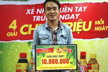 Hàng chục nghìn giải thưởng khuyến mãi hè của Tân Hiệp Phát đã đến với khách hàng