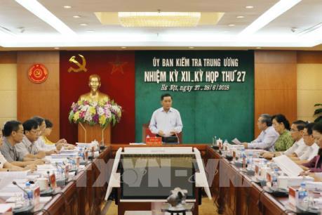 Kỳ họp 27 của Ủy ban Kiểm tra Trung ương