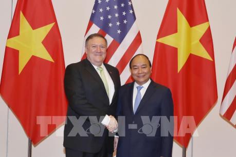 Thủ tướng Chính phủ Nguyễn Xuân Phúc tiếp Ngoại trưởng Hoa Kỳ Michael Pompeo