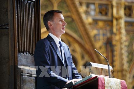 Thủ tướng Anh bổ nhiệm ông Jeremy Hunt làm ngoại trưởng