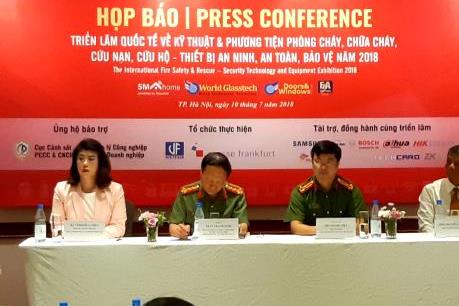 300 đơn vị tham gia triển lãm quốc tế về kỹ thuật, phương tiện phòng cháy, chữa cháy