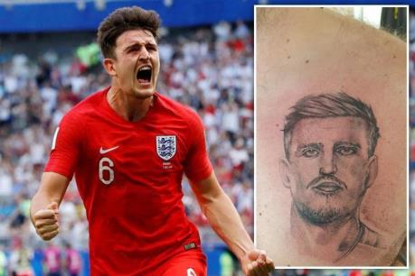 WORLD CUP 2018: Cổ động viên Anh xăm hình Maguire vì ngưỡng mộ