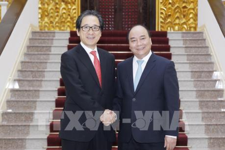 Thủ tướng Nguyễn Xuân Phúc tiếp Chủ tịch Tổ chức Xúc tiến thương mại Nhật Bản