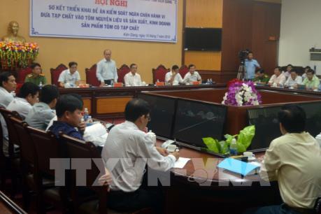 Ngăn chặn hành vi bơm tạp chất vào tôm