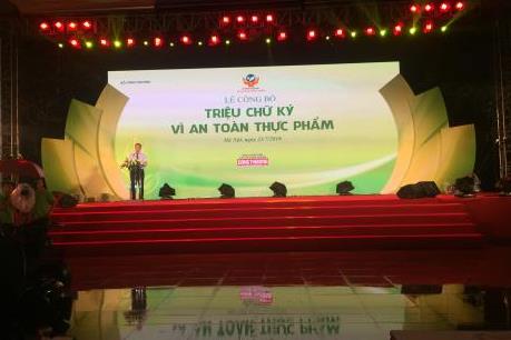 Lễ công bố Triệu chữ ký vì an toàn thực phẩm