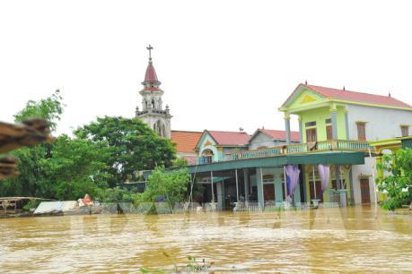 Áp thấp nhiệt đới suy yếu, tiếp tục ngập lụt tại vùng trũng tỉnh Ninh Bình