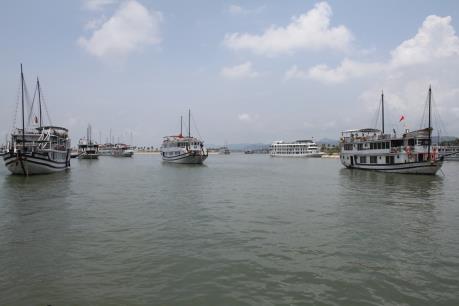 Chìm tàu du lịch khi đang neo đậu tại Cảng tàu quốc tế Tuần Châu