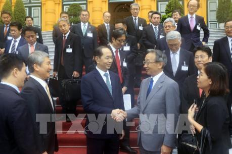 Chủ tịch nước Trần Đại Quang tiếp đoàn Ủy ban Kinh tế Nhật - Việt thuộc Keidanren