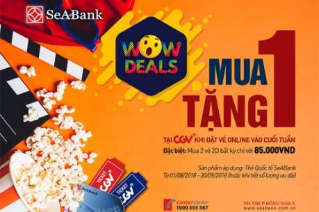 SeaBank tung "deal" khủng khi đặt vé xem phim tại CGV cuối tuần