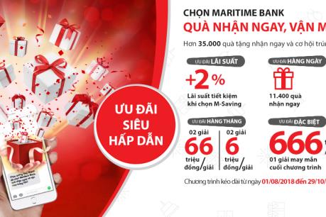 Maritime Bank tung quà "khủng" 666 triệu đồng mừng sinh nhật