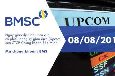 Chứng khoán Bảo Minh giao dịch trên UPCOM
