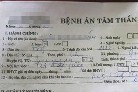 Thông tin chính thức vụ làm bệnh án tâm thần giả cho đối tượng phạm tội 