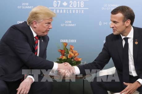 Tổng thống Donald Trump thảo luận về nhiều vấn đề nóng với người đồng cấp Pháp 