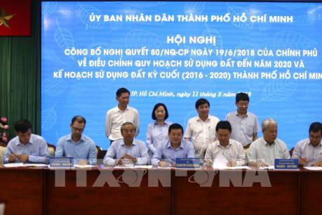 Tp. Hồ Chí Minh công bố điều chỉnh quy hoạch sử dụng đất đến năm 2020