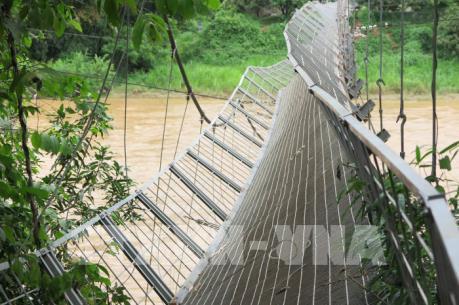 Thông tin mới về sự cố tụt cáp cầu treo ở Sơn La