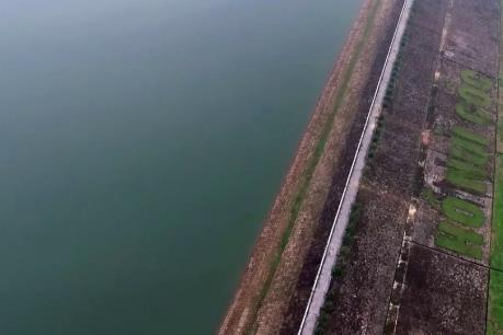 Ứng phó với bão số 4: Thái Nguyên điều tiết mực nước hồ Núi Cốc qua tràn xả lũ