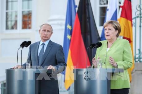 Hai nhà lãnh đạo Đức và Nga sẽ tập trung thảo luận về dự án vận chuyển khí đốt 