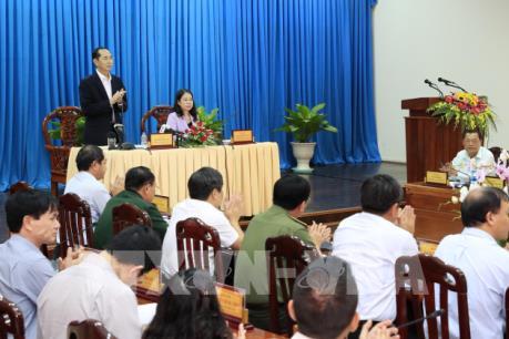 Chủ tịch nước Trần Đại Quang: Đưa An Giang tăng trưởng bằng mức trung bình của cả nước