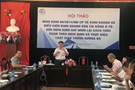 Dự thảo Nghị định mới về điều kiện kinh doanh vận tải có gì khác biệt?