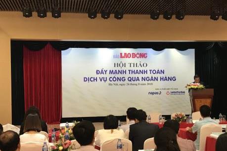 Nhiều lợi ích từ thanh toán dịch vụ công qua ngân hàng