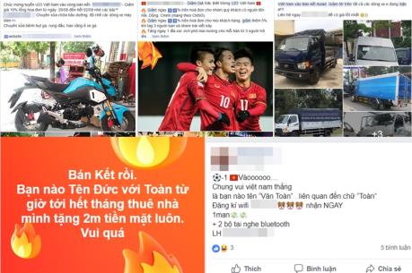 Bão giảm giá, khuyến mại mừng U23 Việt Nam vào bán kết Asiad 2018