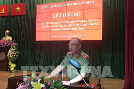 Công an TPHCM công bố các quyết định của Bộ trưởng Bộ Công an về tổ chức cán bộ