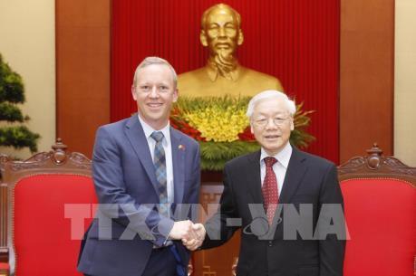 Tổng Bí thư Nguyễn Phú Trọng tiếp Đại sứ Vương quốc Anh