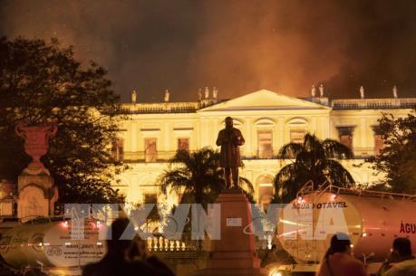 Cổ vật Ai Cập bị hư hại trong vụ cháy tại Viện bảo tàng quốc gia Brazil