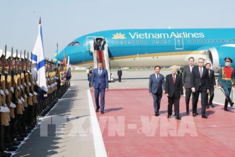 Tổng Bí thư Nguyễn Phú Trọng bắt đầu thăm chính thức Liên bang Nga