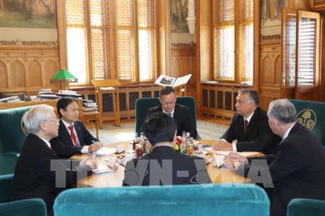Tổng Bí thư Nguyễn Phú Trọng hội đàm với Thủ tướng Hungary Viktor Orban